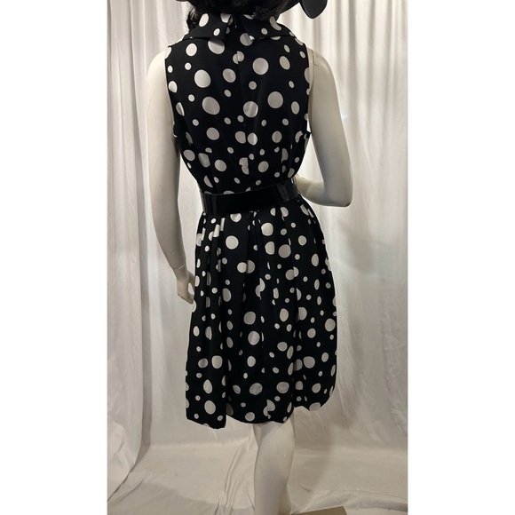 Spense Black and White Polka Dot Dress - Picture 3 of 4
